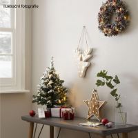 Vánoční stromek se světýlky, posněžený, 60cm, CHRISTMAS TYP 1