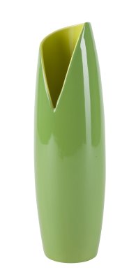 Zelená váza Banana, 10,8x10,8x35