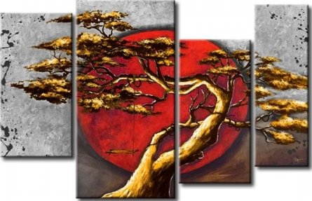 Vícedílné obrazy - Bonsai