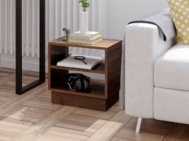 Noční stolek PKT-7 dub sonoma/bílá