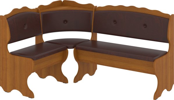 Rohová lavice CEZAR wenge, tkanina - savannah káva