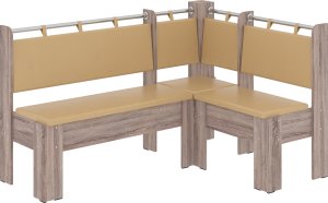 Rohová lavice HEJTMAN wenge, koženka - bordó
