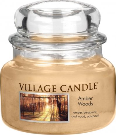 Vonná svíčka ve skle Jantarové tony lesa-Amber Wood, 11oz