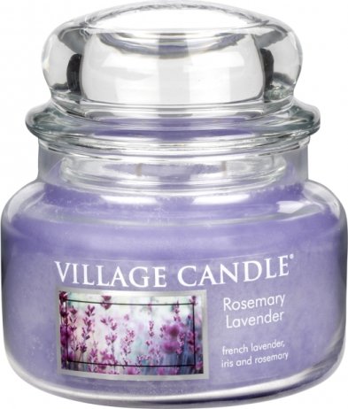 Vonná svíčka ve skle Rozmarýn a levandule-Rosemary Lavender, 11oz