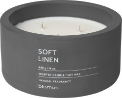 Vonná svíčka Soft Linen - kulatá