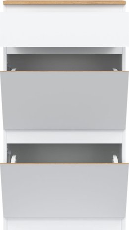 Výklopný botník Remi RM11 bílá/dub evoke