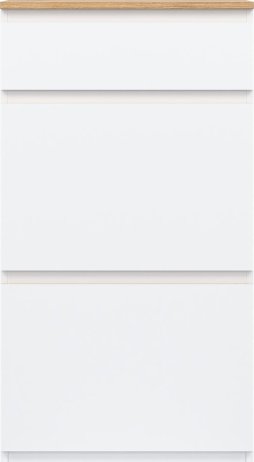 Výklopný botník Remi RM11 bílá/dub evoke