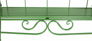 Zelená zahradní lavička Fine