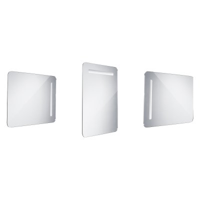 Zaoblené LED zrcadlo do koupelny 600x800mm