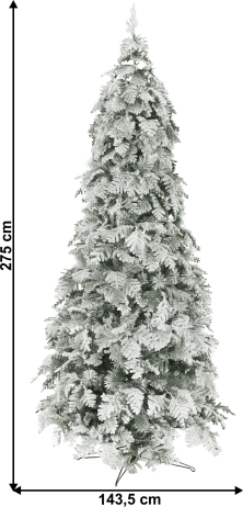 Zasněžený vánoční stromek MARAVEL 275 cm