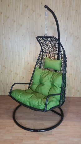 Závěsné relaxační křeslo LAZY - zelený sedák