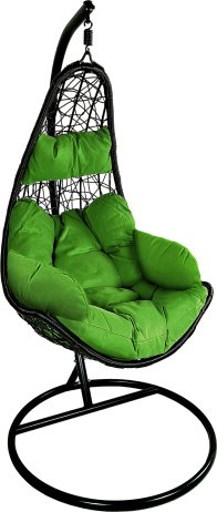 Závěsné relaxační křeslo NELA - zelený sedák
