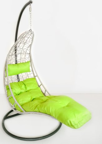 Závěsné relaxační křeslo NORA - zelený sedák
