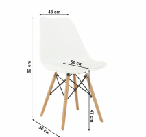 Židle Padronale, bílá