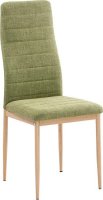 Jídelní židle, zelená látka / kov, COLETA NOVA