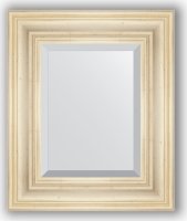 Zrcadlo s fazetou v rámu, leptané stříbro, 49x59cm