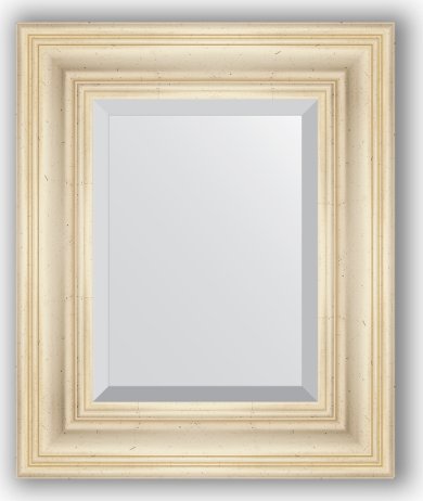 Zrcadlo s fazetou v rámu, leptané stříbro