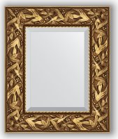 Zrcadlo ve zlatém rámu, byzantský ornament