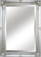 Zrcadlo MALKIA TYP 7, stříbrný dřevěný rám