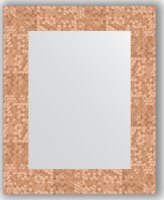 Zrcadlo v rámu, plástev měď, 43x53 cm