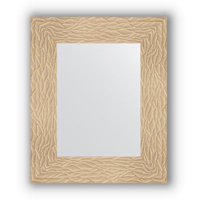 Zrcadlo v rámu, zlatá listová textura