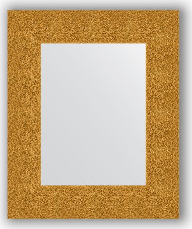 Zrcadlo v rámu, zlatý tepaný reliéf